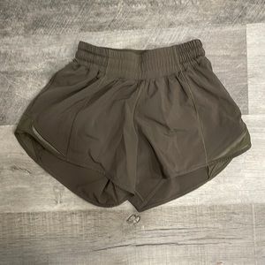 Lululemon Hotty Hot Shorts! Olive green, great quality and great condition!